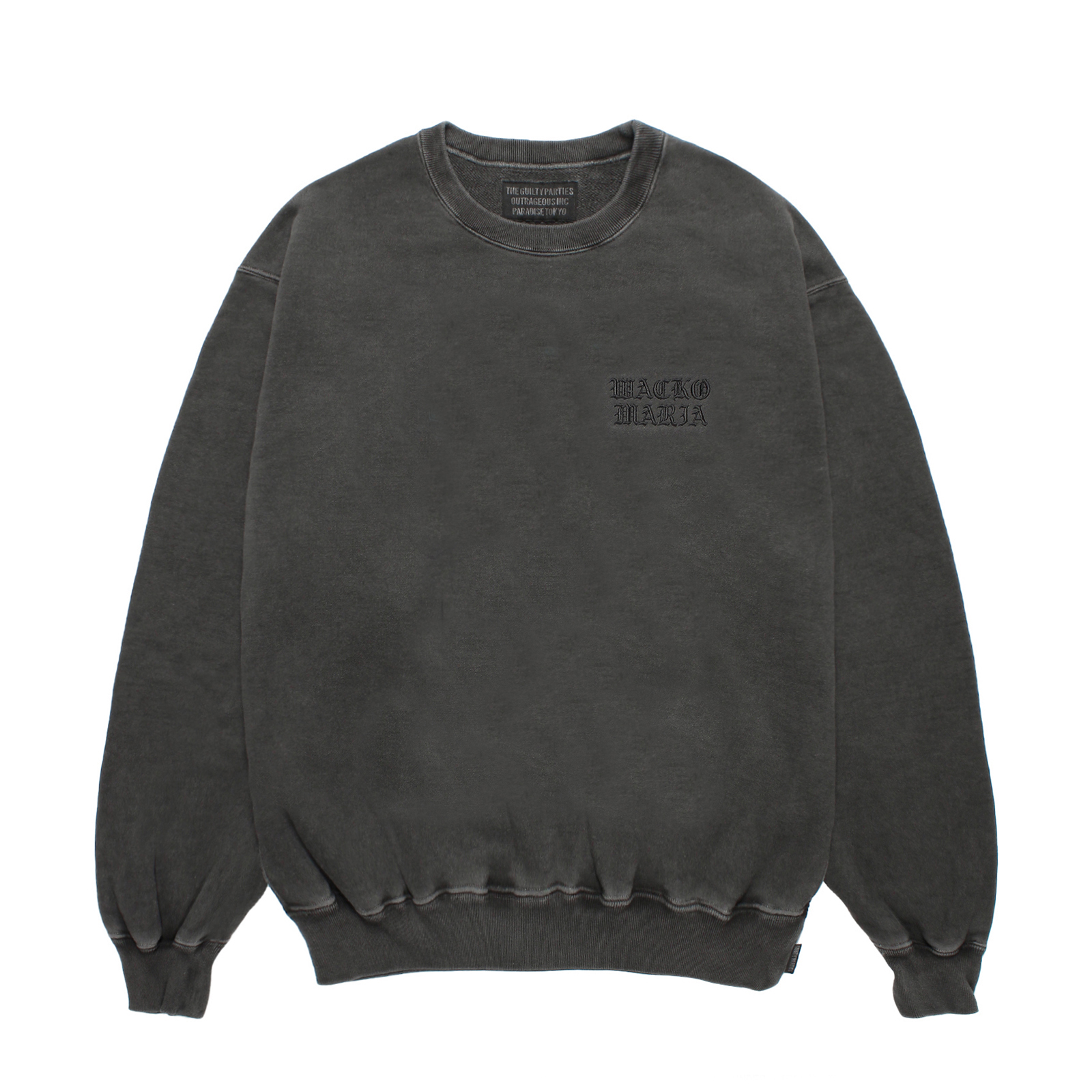 WASHED MIDDLE WEIGHT CREW NECK SWEAT SHIRT