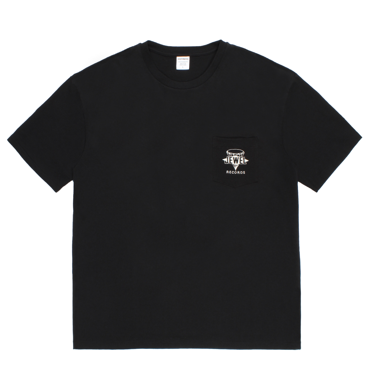 WASHED HEAVY WEIGHT CREW NECK POCKET T-SHIRT