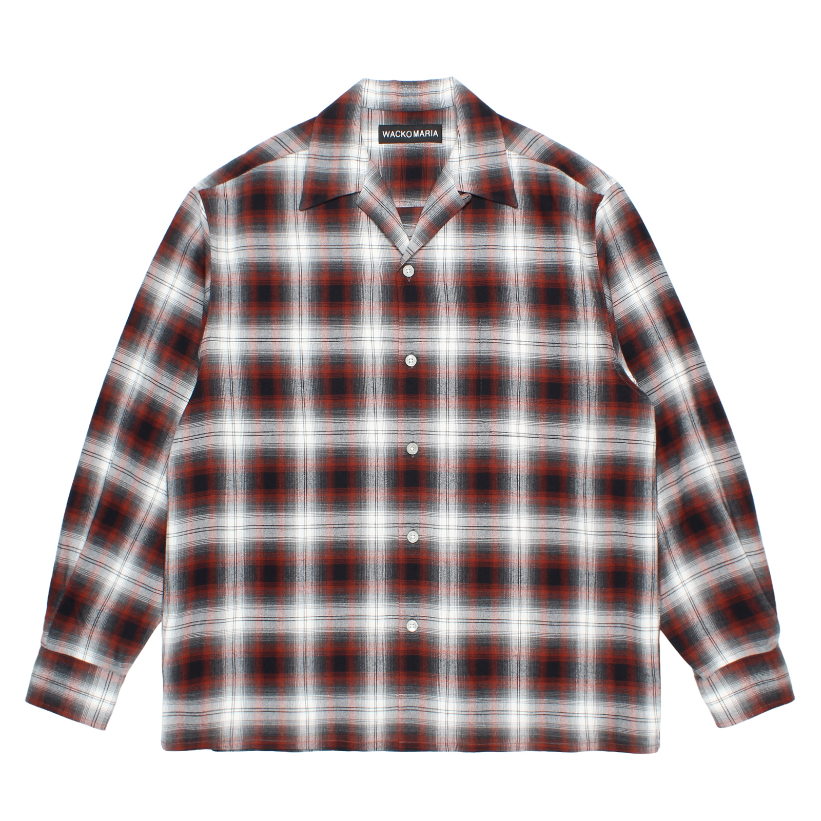 OMBRE CHECK OPEN COLLAR SHIRT L/S (TYPE-1)