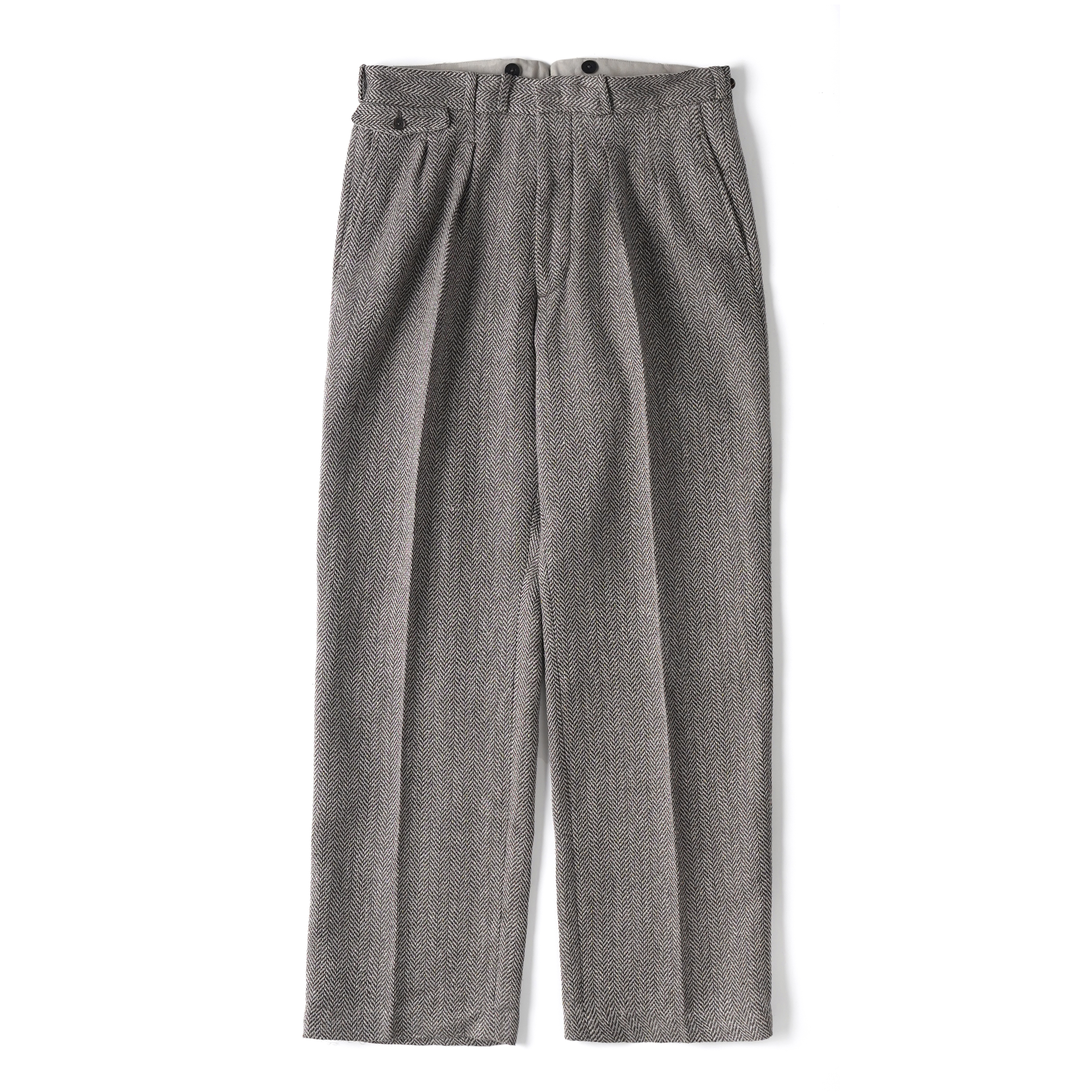 DOUBLE-PLEATED DRAPE TROUSER