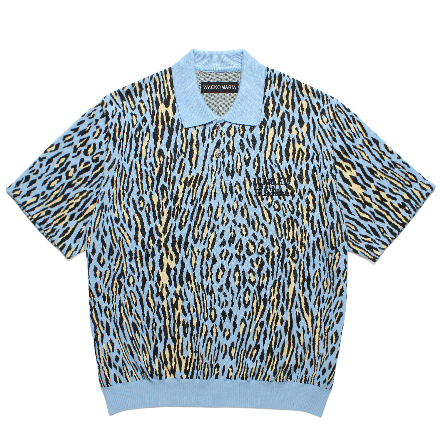LEOPARD KNIT POLO SHIRT (TYPE-1)