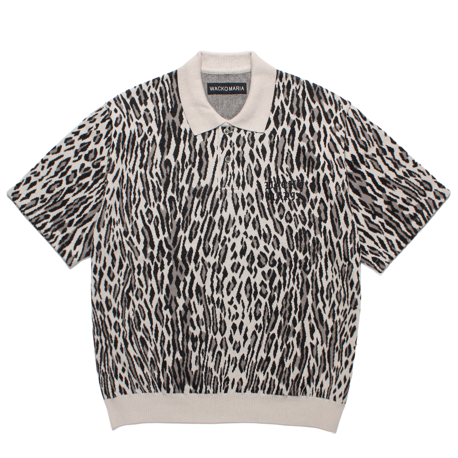LEOPARD KNIT POLO SHIRT (TYPE-1)