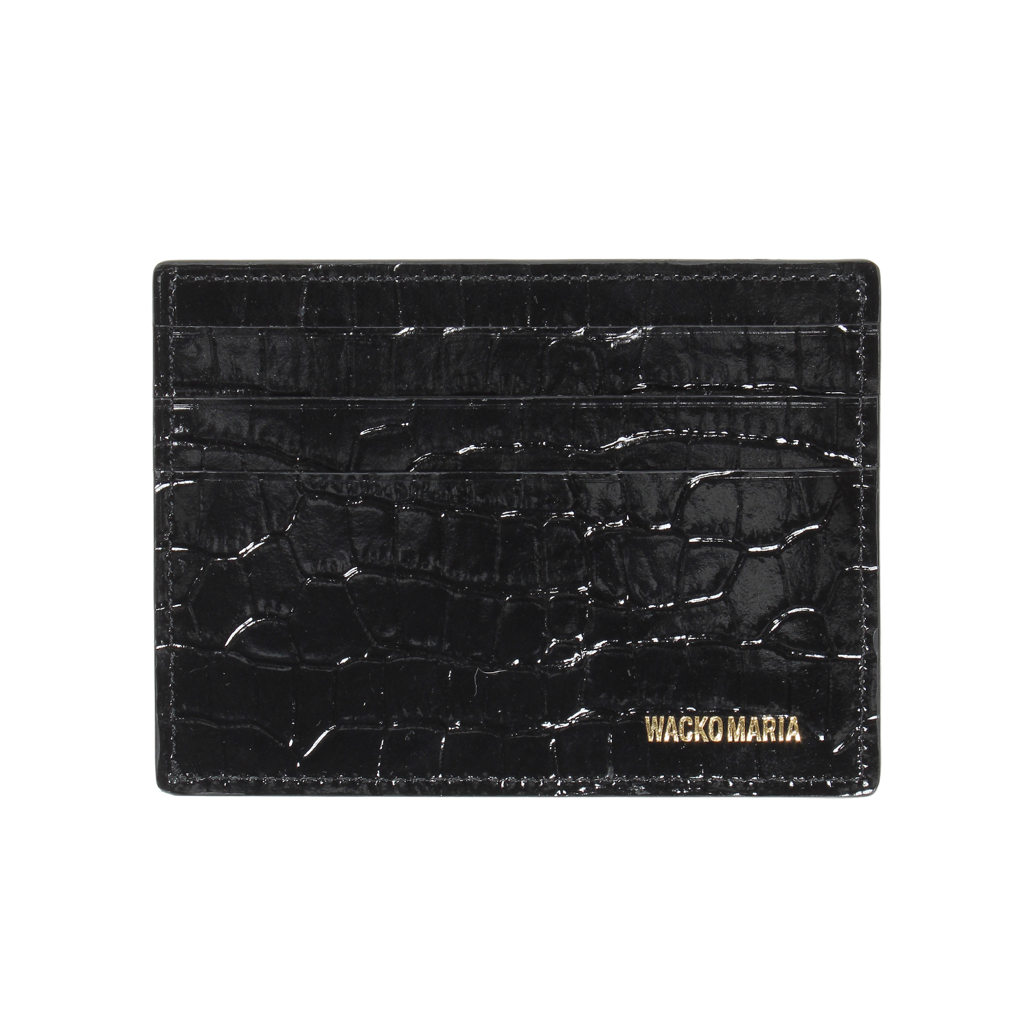 SPEAK EASY / CROCODILE EMBOSSED LEATHER CARD CASE