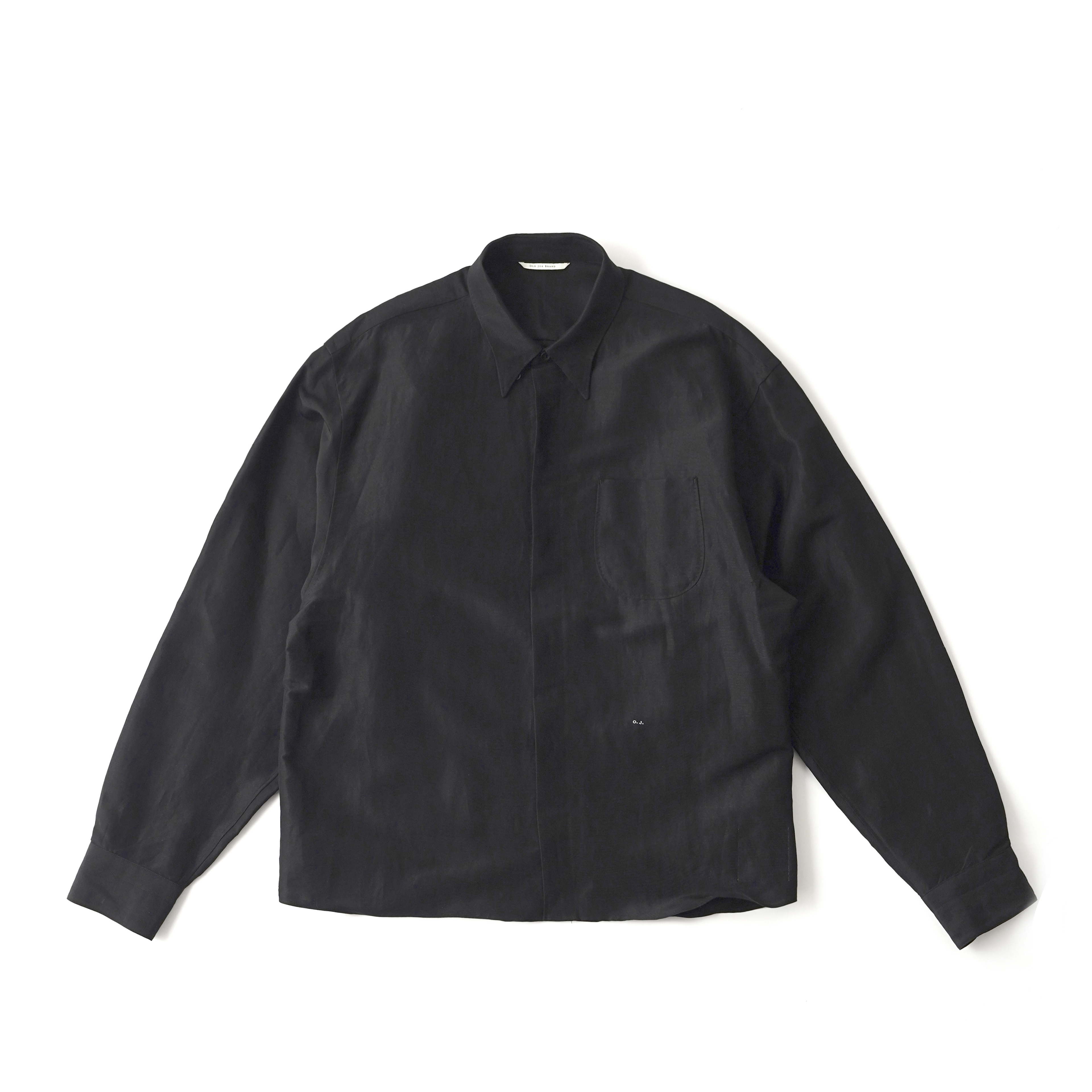 CROPPED HIDDEN BUTTON COLLAR SHIRTS