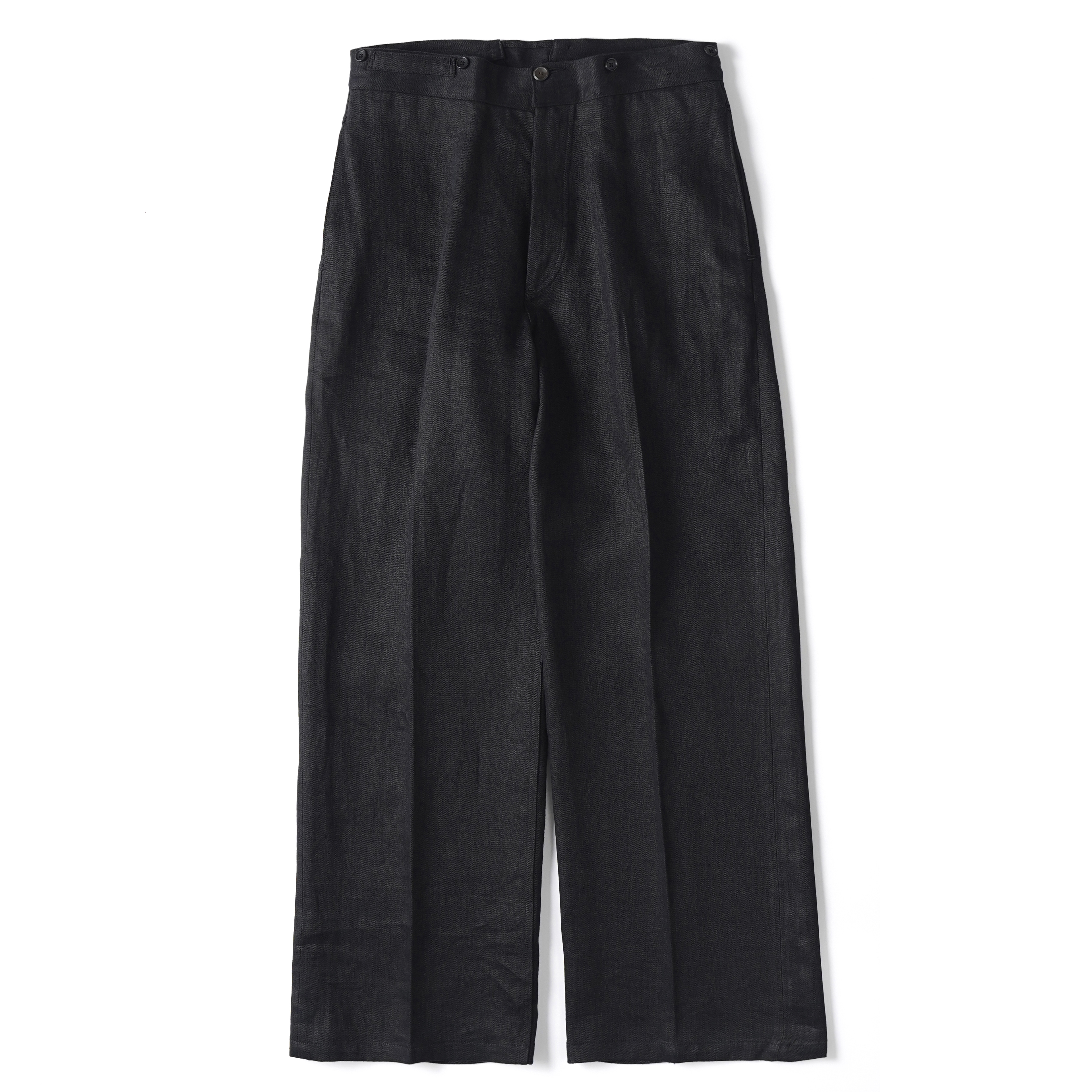 CINCH BACK WELT-POCKET TROUSER