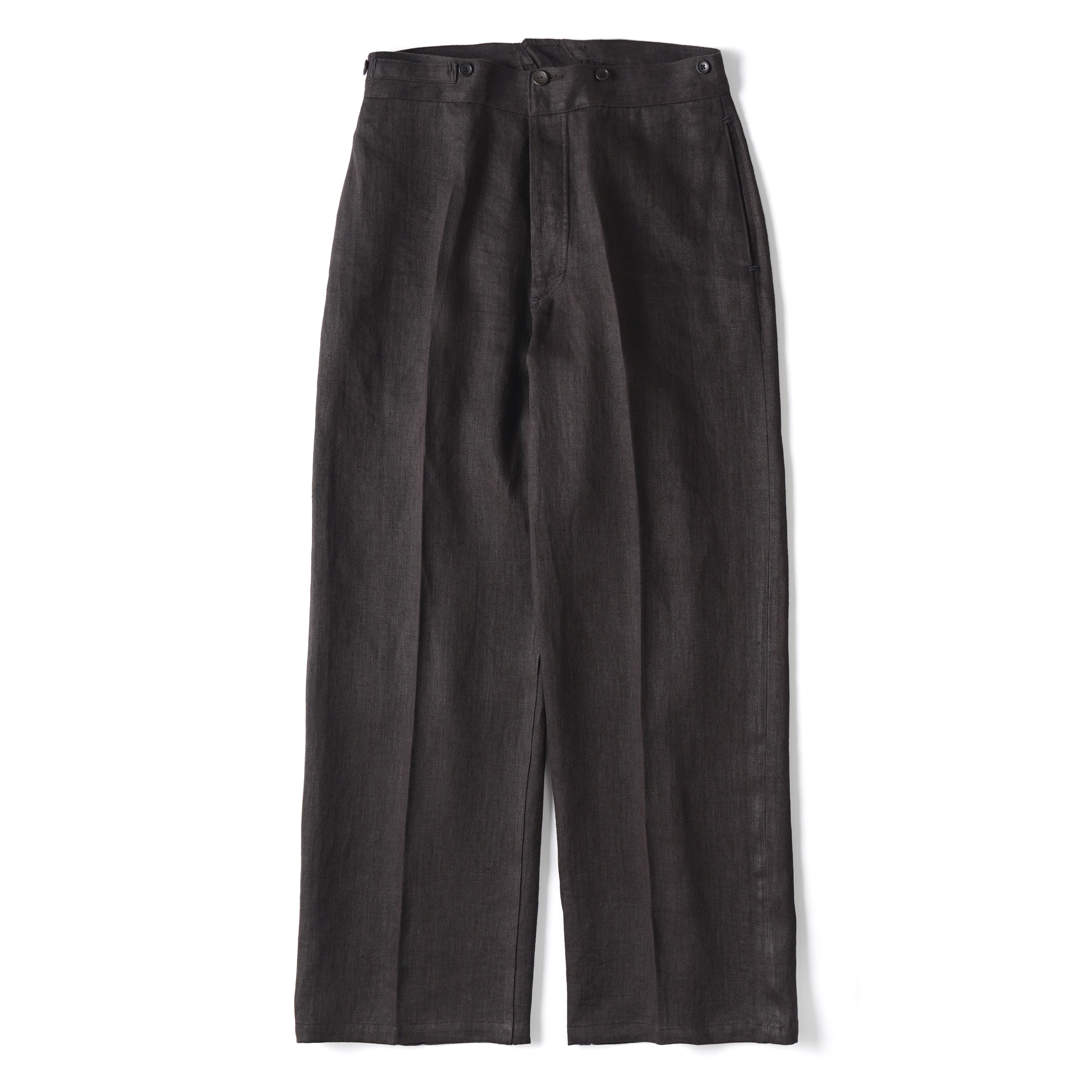 CINCH BACK WELT-POCKET TROUSER