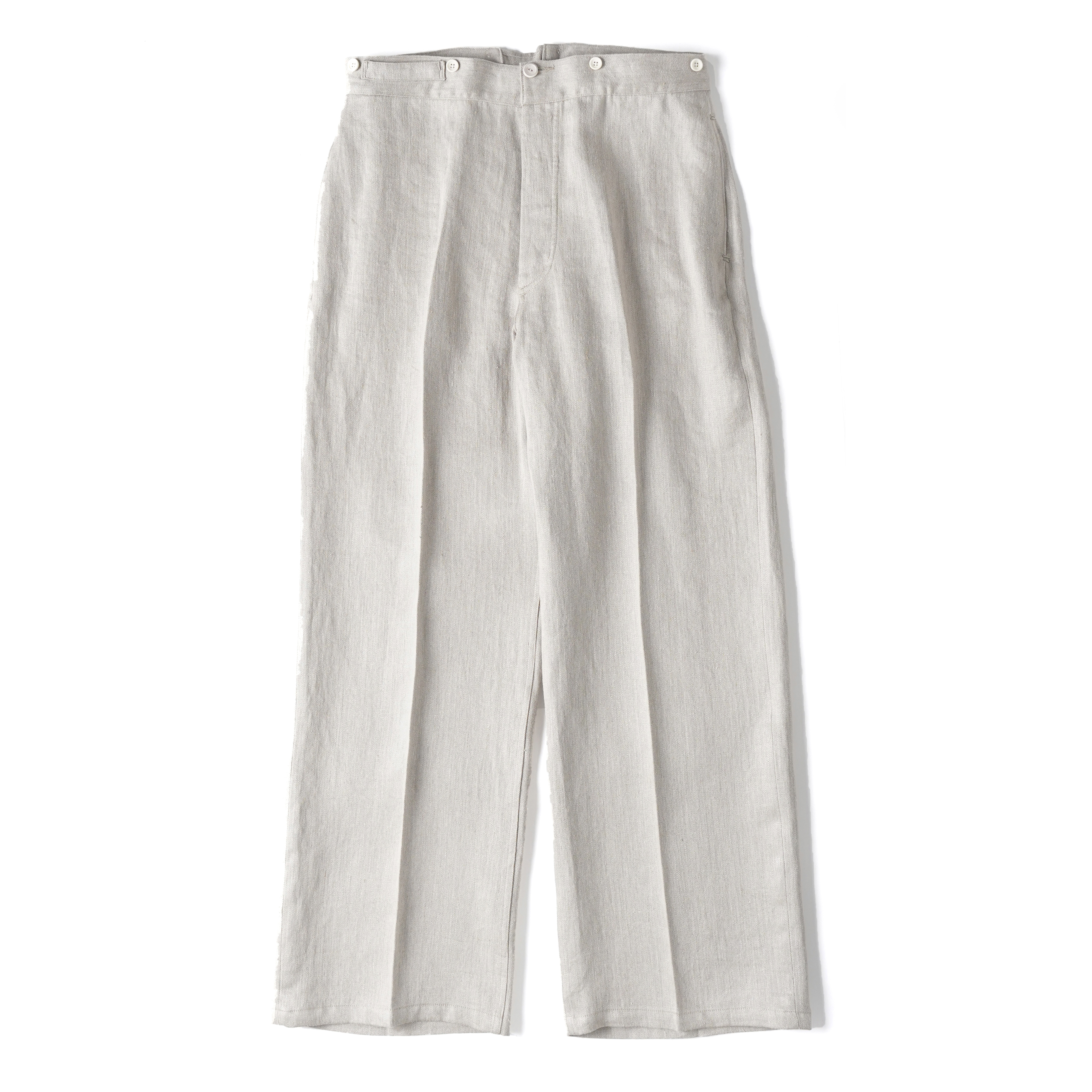 CINCH BACK WELT-POCKET TROUSER