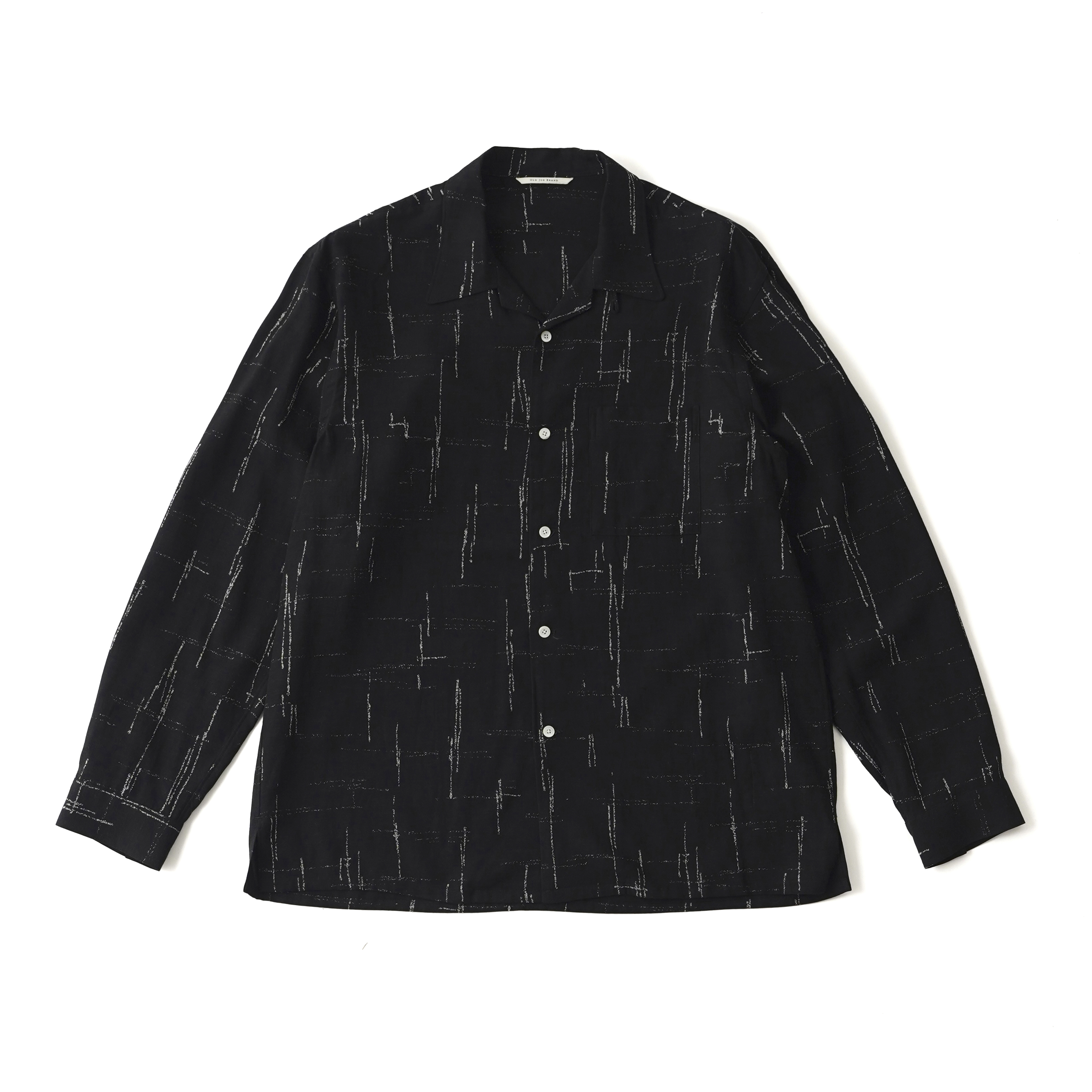 ORIGINAL PRINTED OPEN COLLAR SHIRTS (KASURI) Long-sleeve