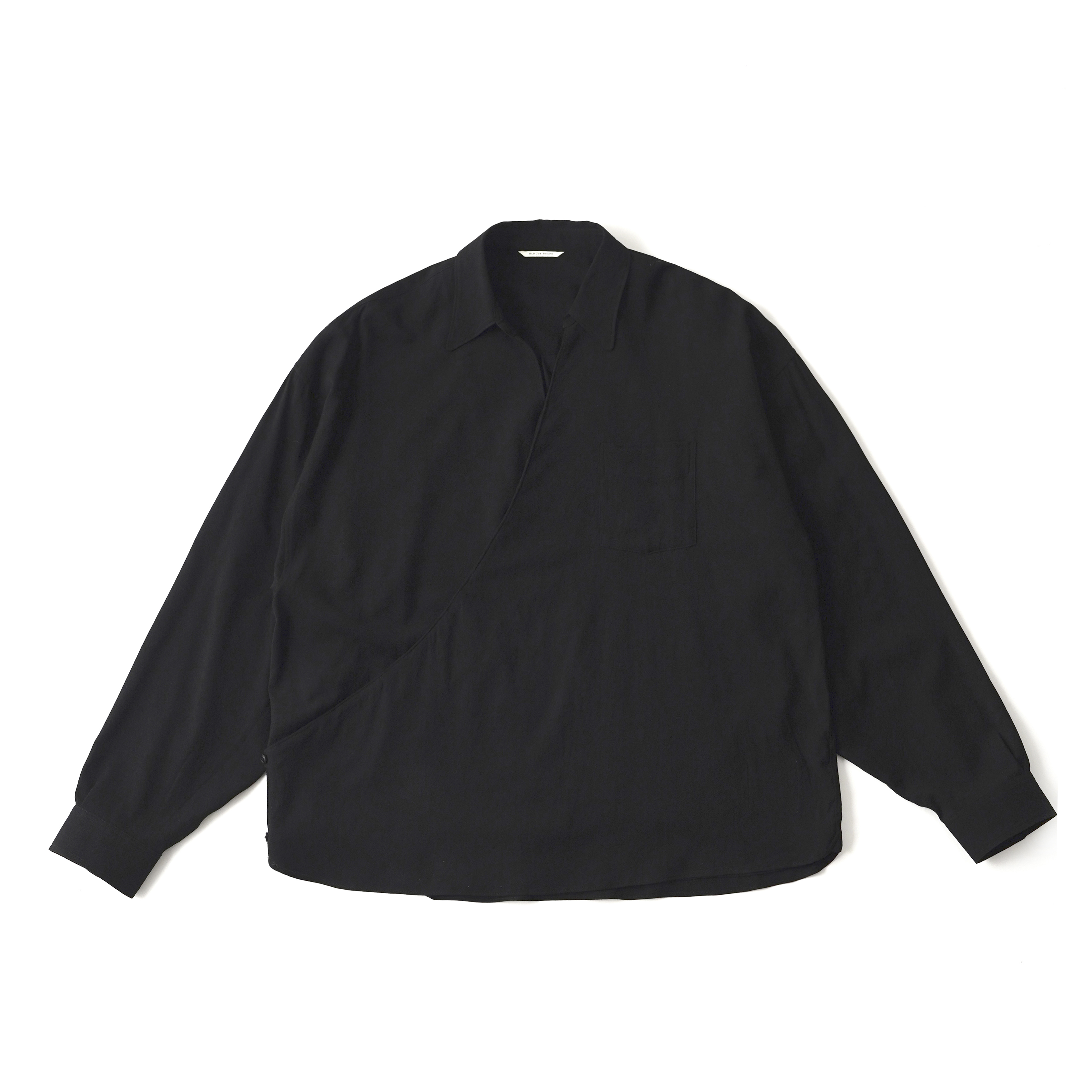 ASYMMETRY FRONT TUNIC SHIRTS (Long-Sleeve)