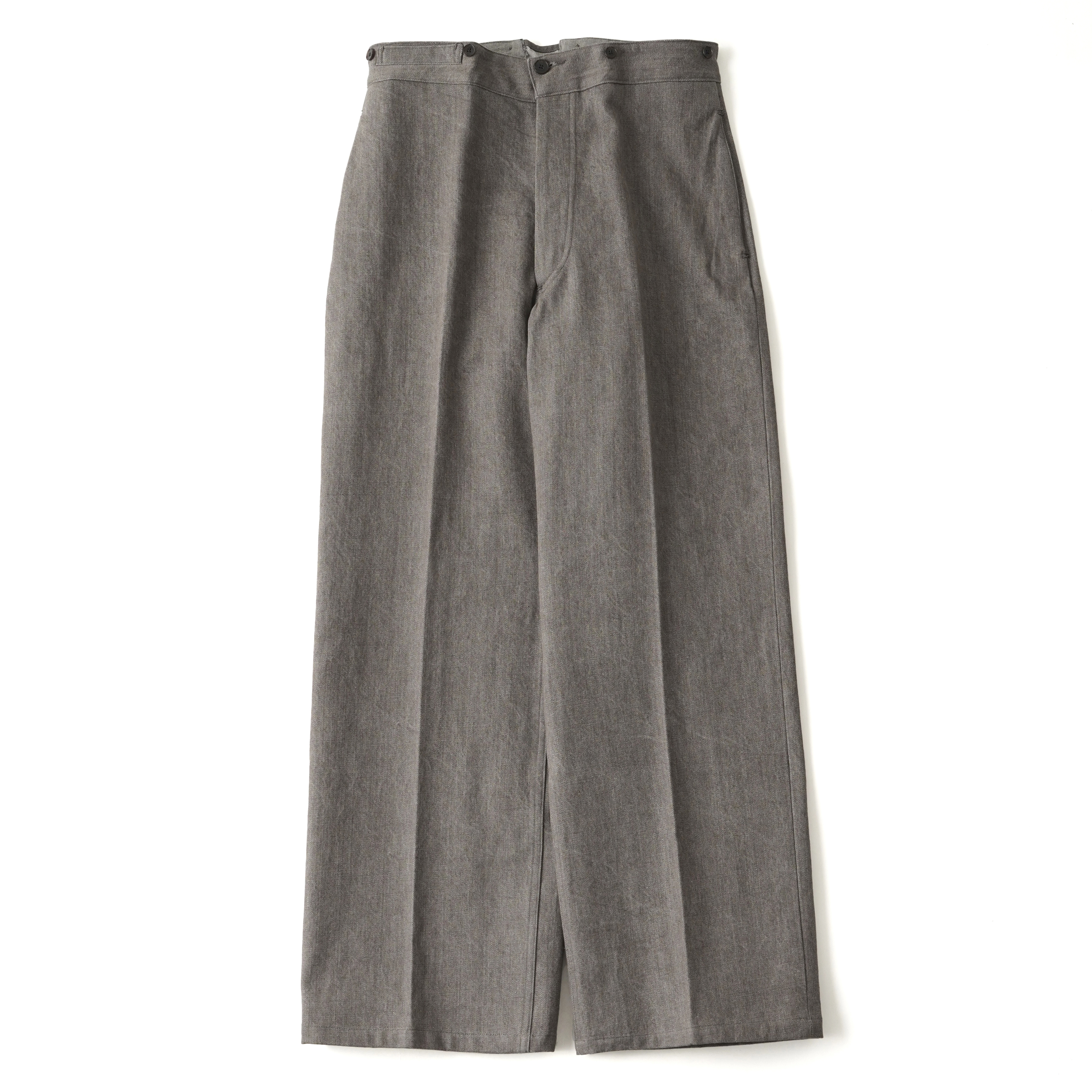 CINCH BACK WELT-POCKET TROUSER