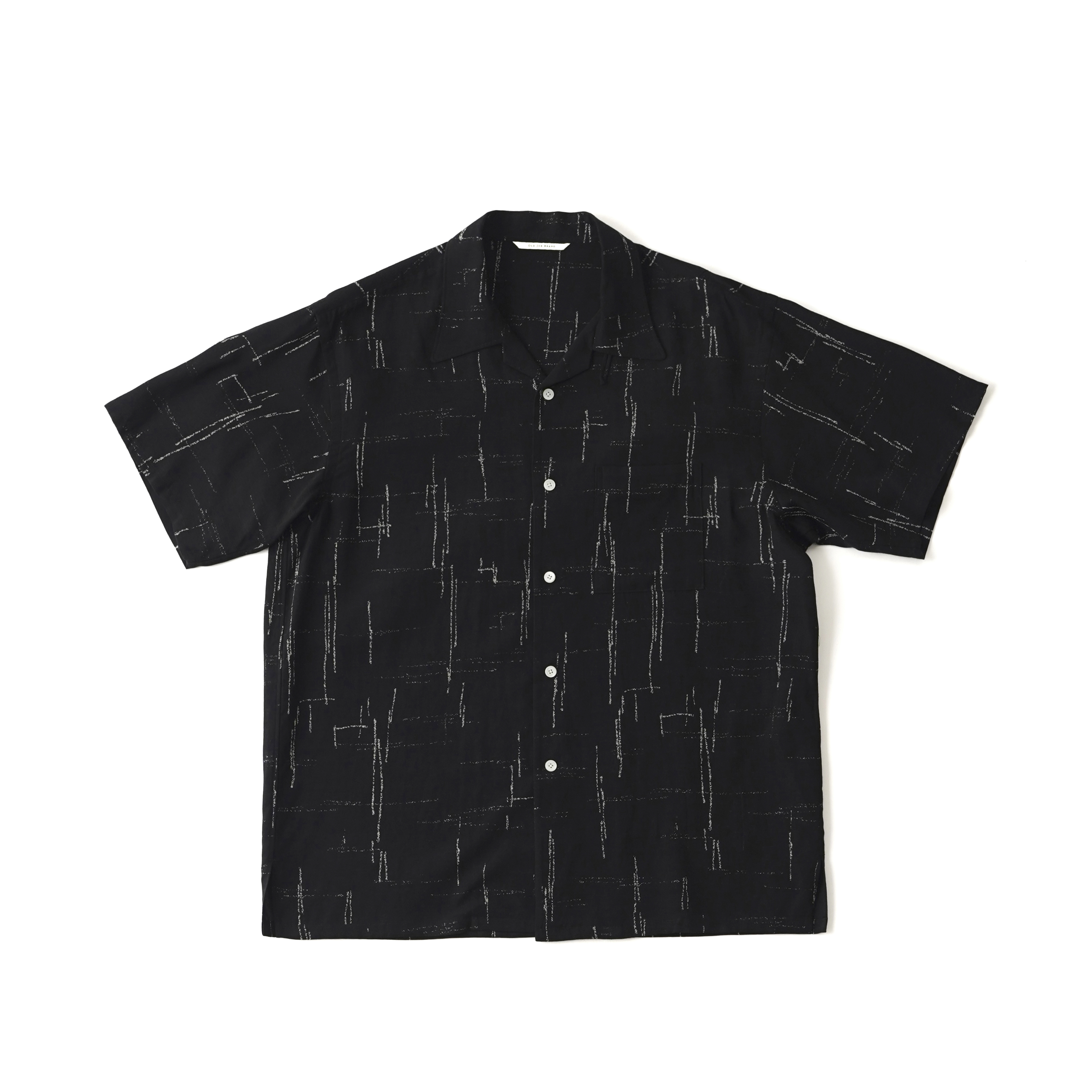 ORIGINAL PRINTED OPEN COLLAR SHIRTS (KASURI) Short-sleeve