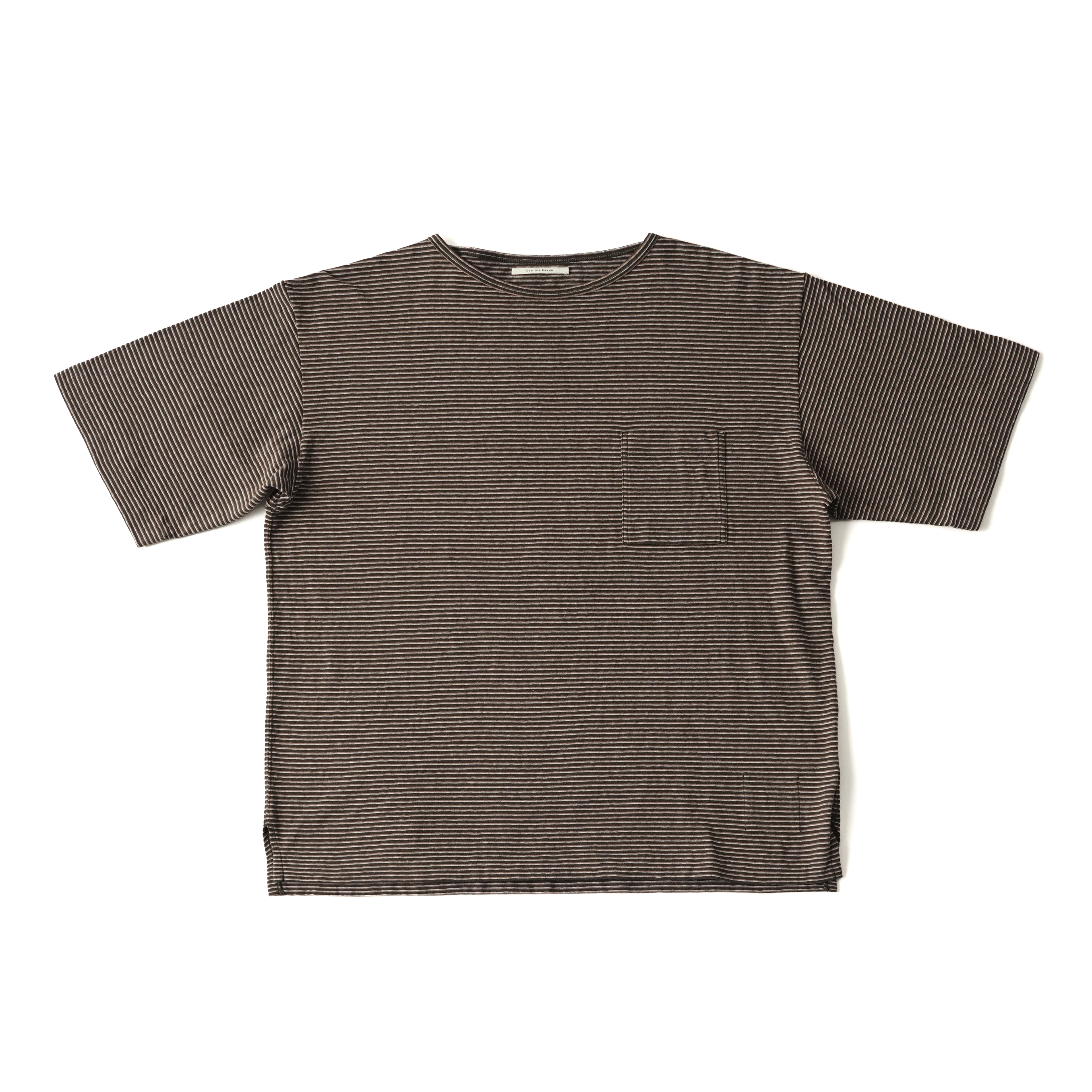 MULTI STRIPED CREW-NECK TEE