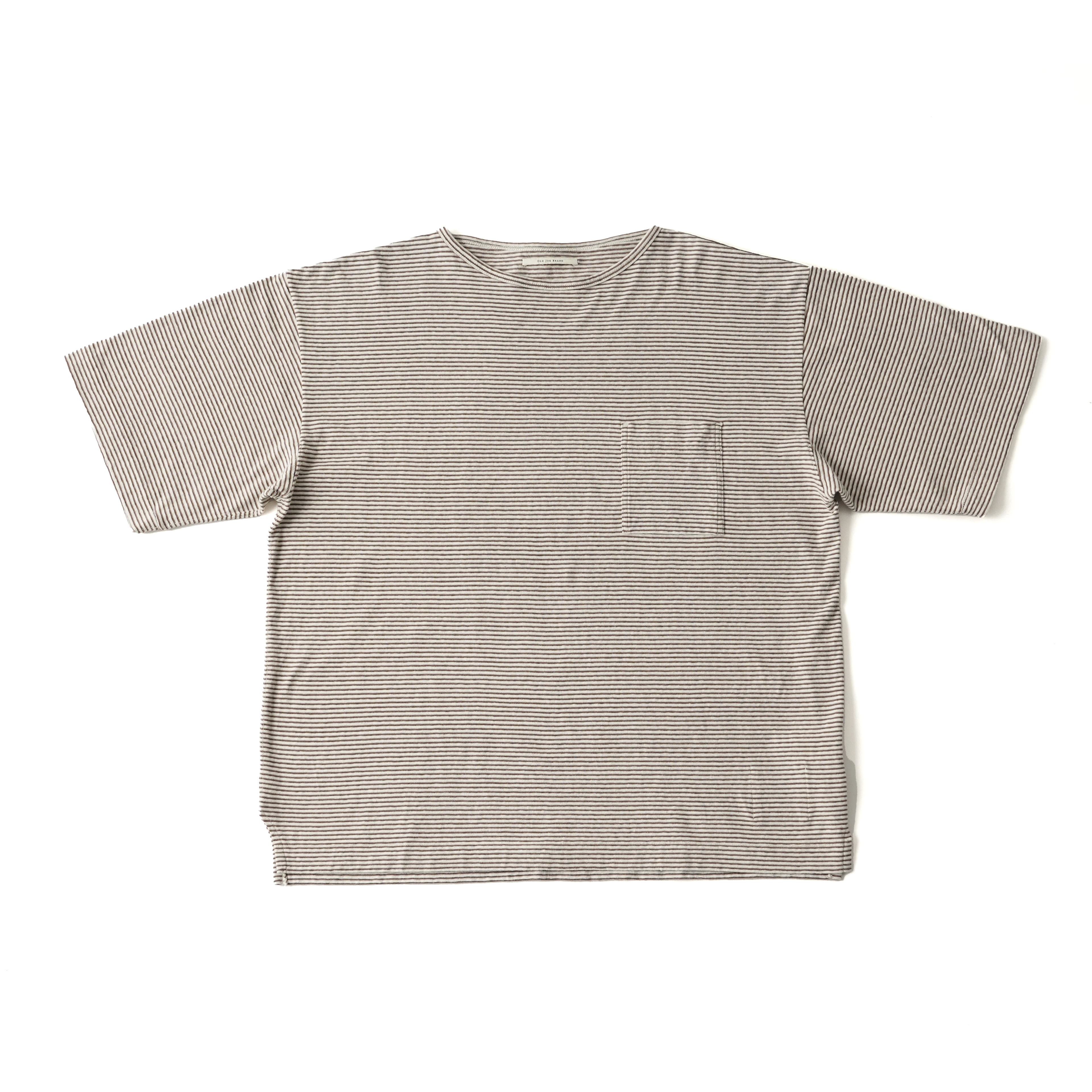 MULTI STRIPED CREW-NECK TEE