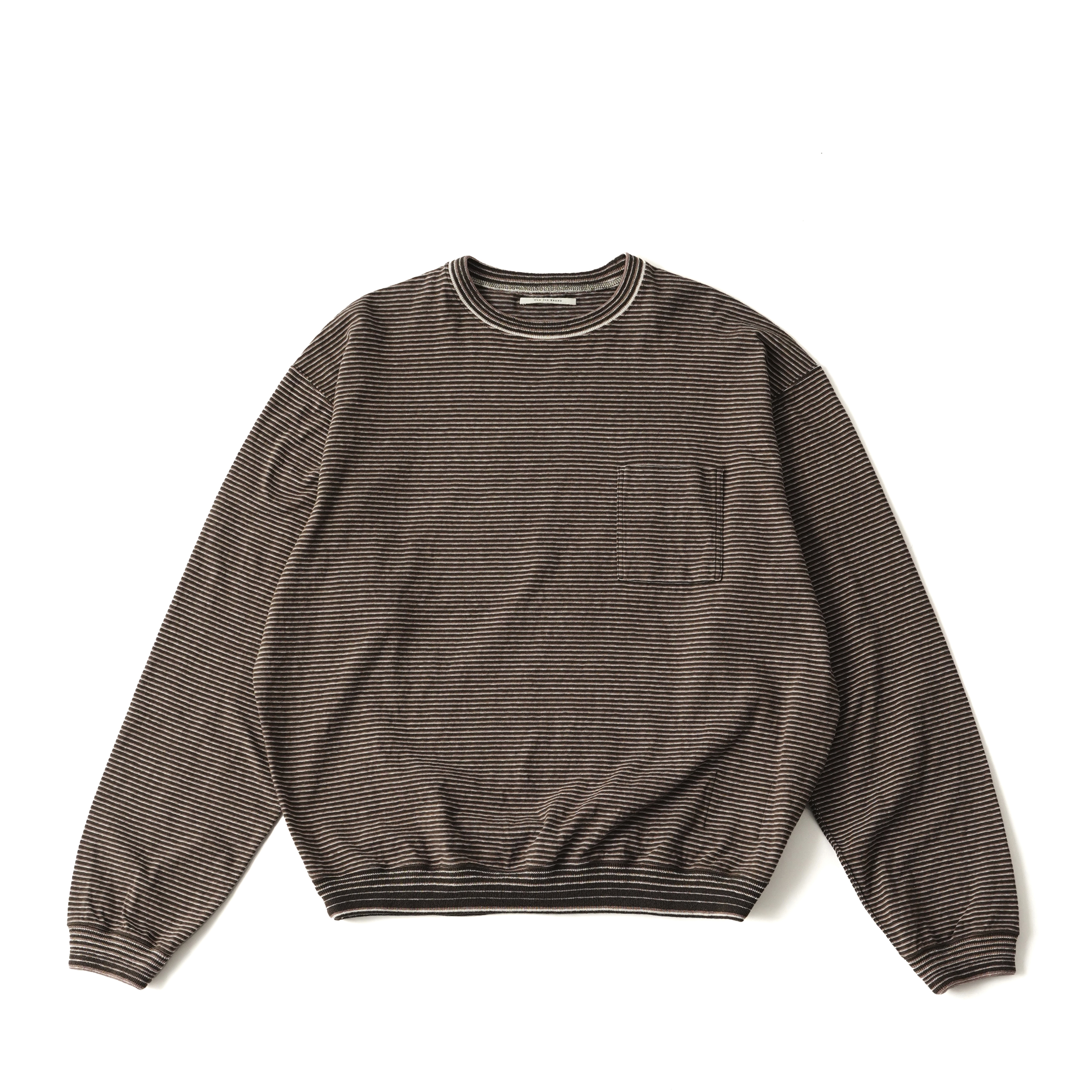 MULTI STRIPED CREW NECK TOPS