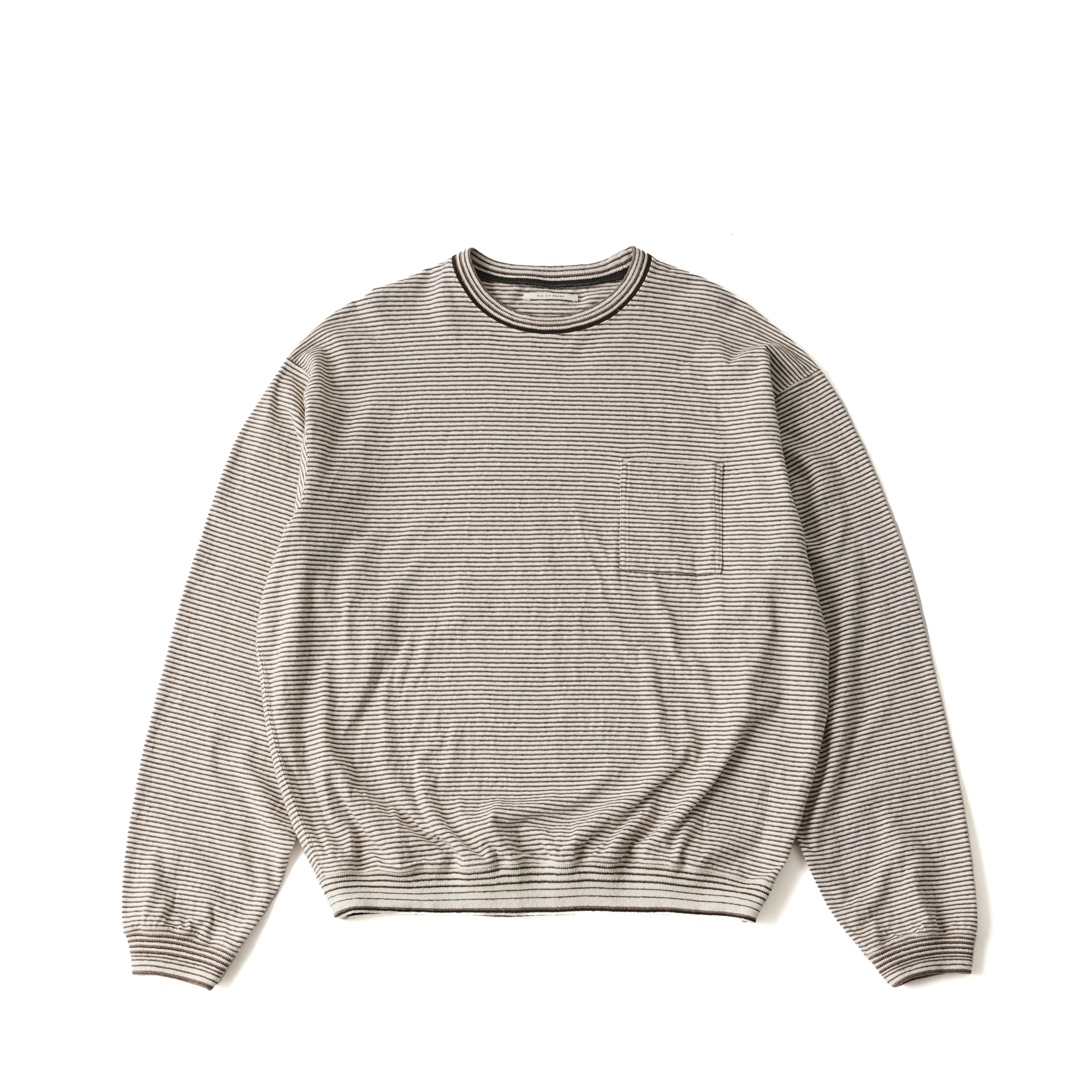 MULTI STRIPED CREW NECK TOPS