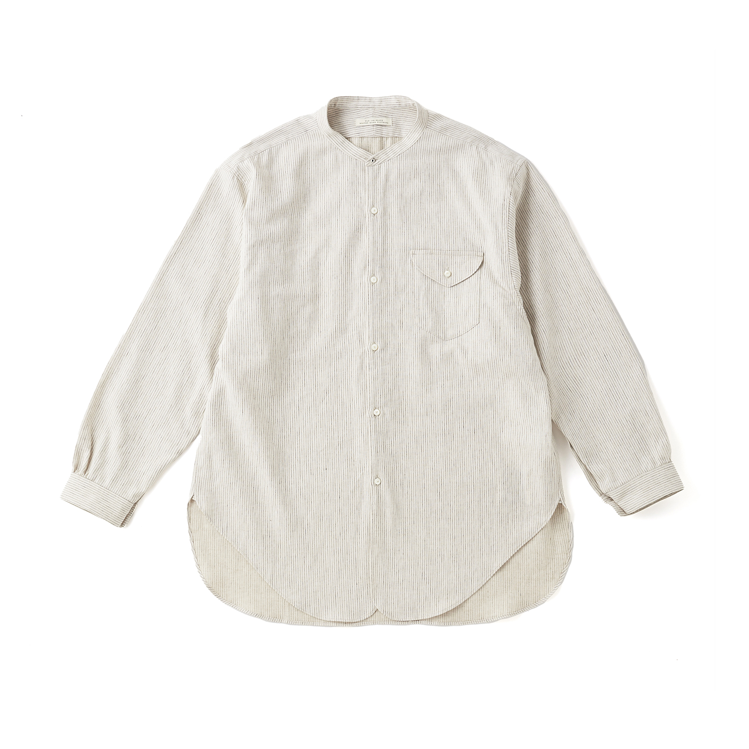 BAND COLLAR LONG TAIL SHIRTS