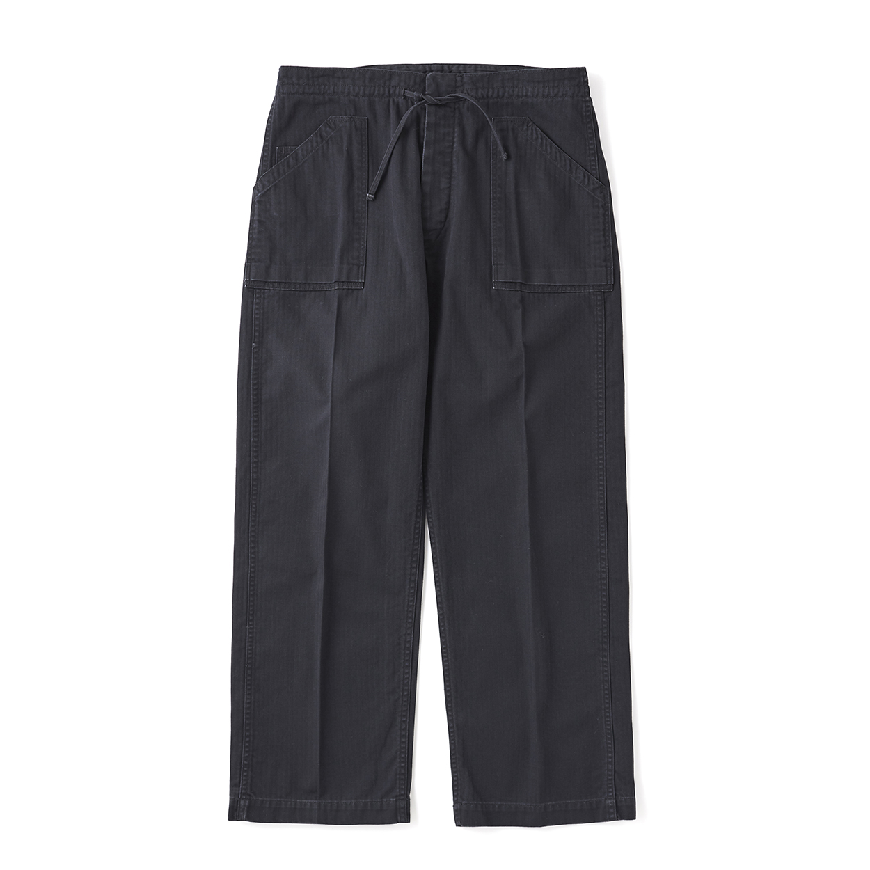 PATINA HERRINGBONE GATHERING TROUSER