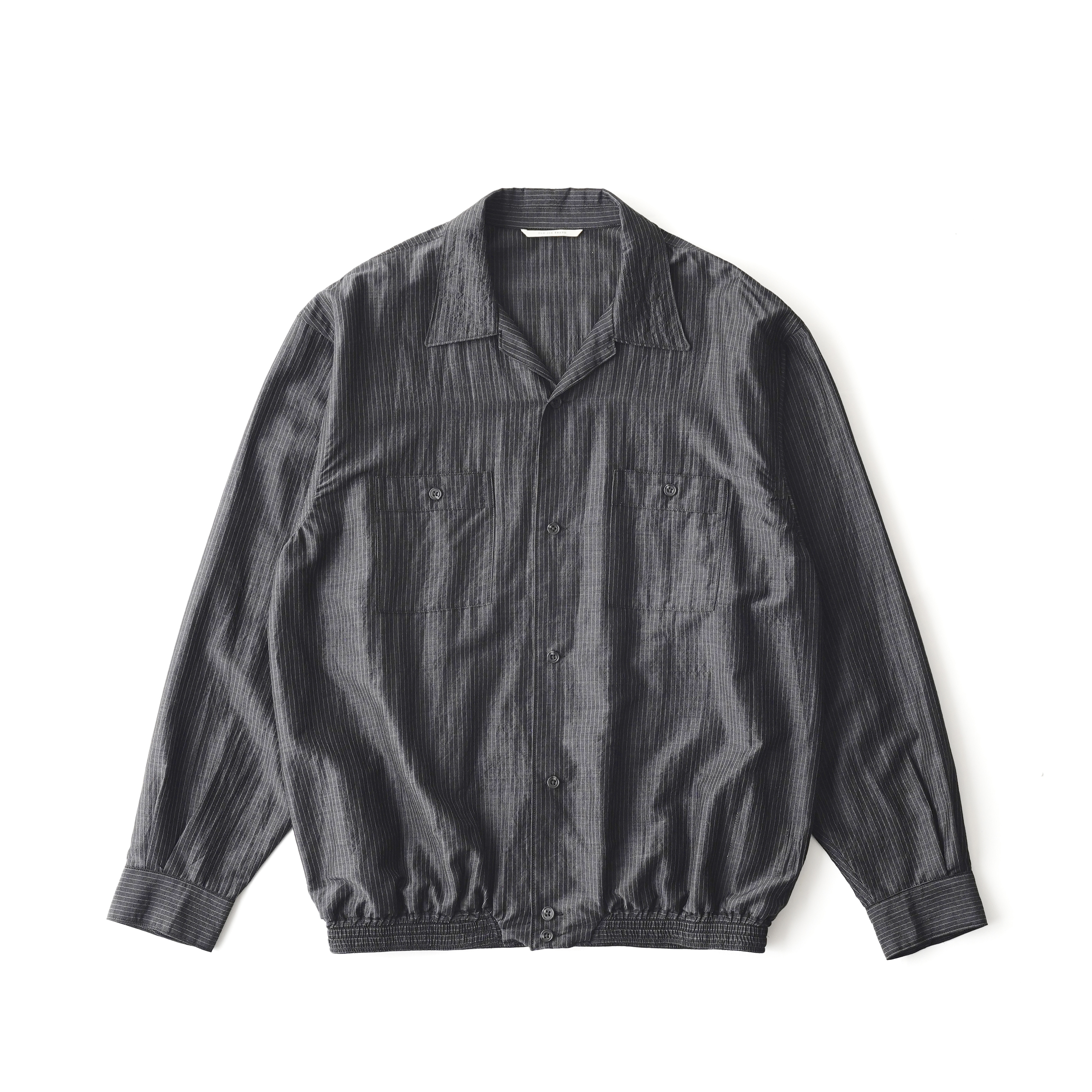 GATHERED WAIST MARLBORO SHIRTS (Long-sleeve)