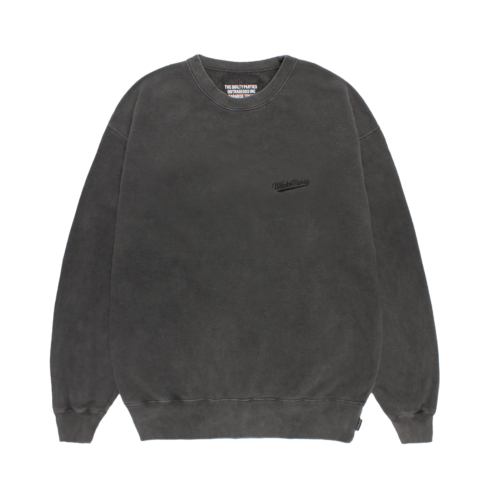 WASHED MIDDLE WEIGHT CREW NECK SWEAT SHIRT (TYPE-1)