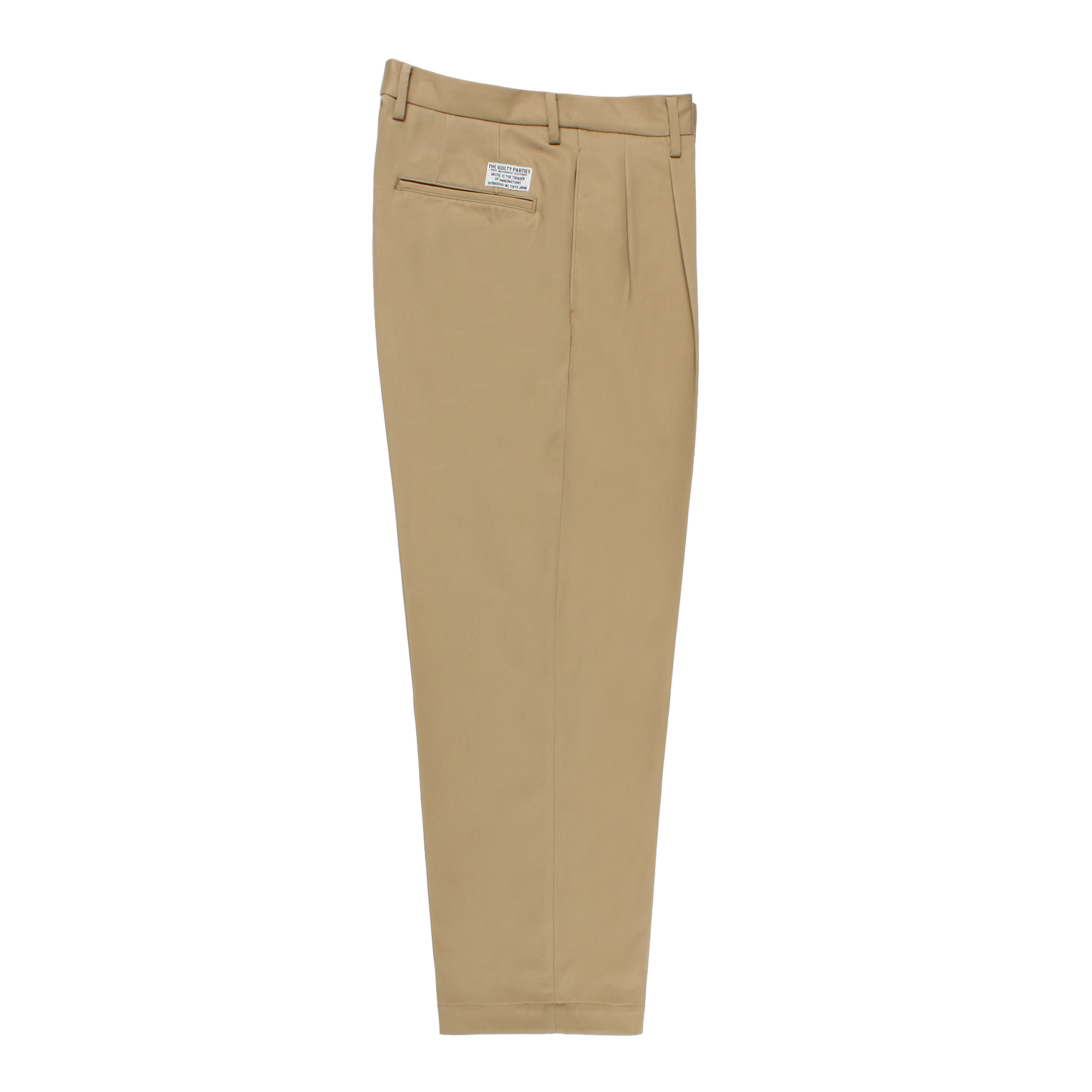 DOUBLE PLEATED CHINO TROUSERS (TYPE-1)