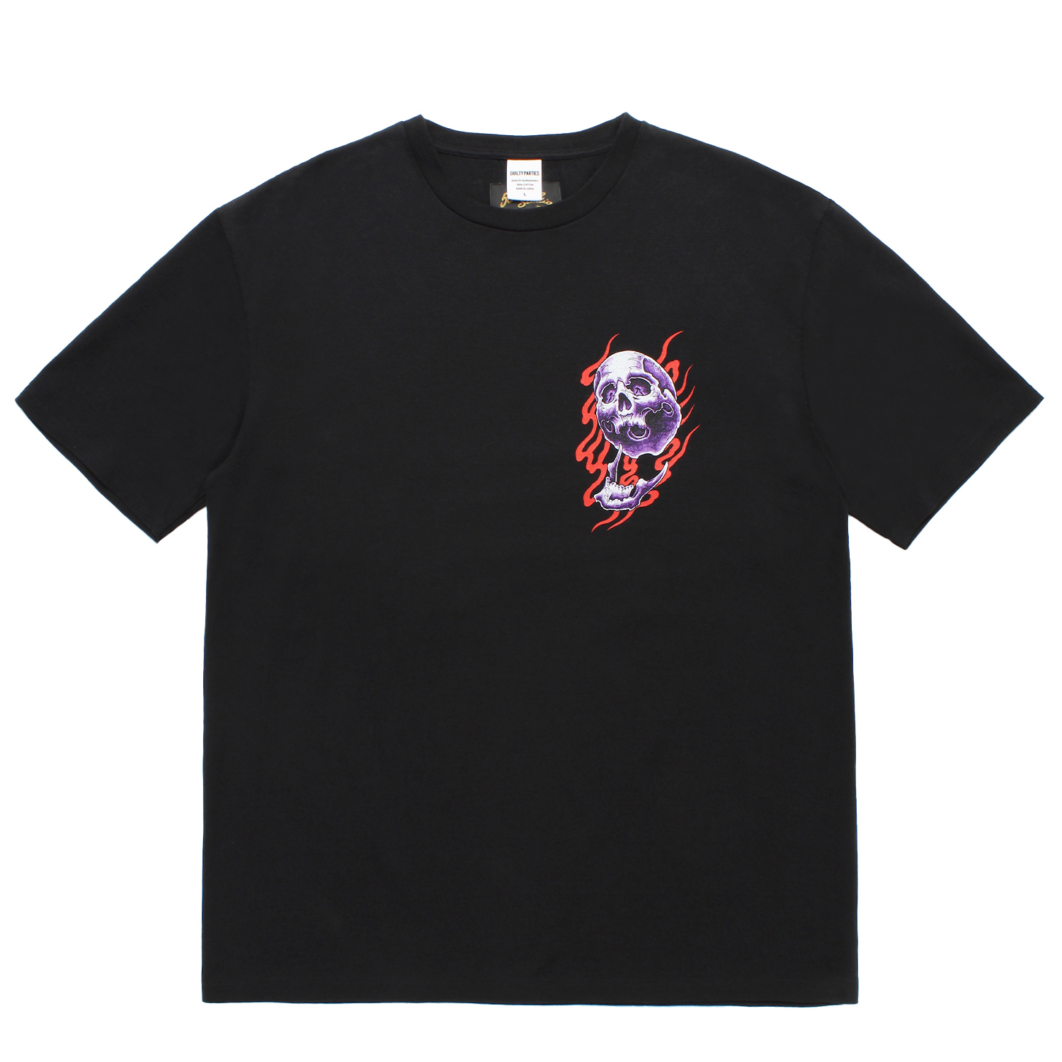 56 TATTOO STUDIO / WASHED HEAVY WEIGHT CREW NECK T-SHIRT