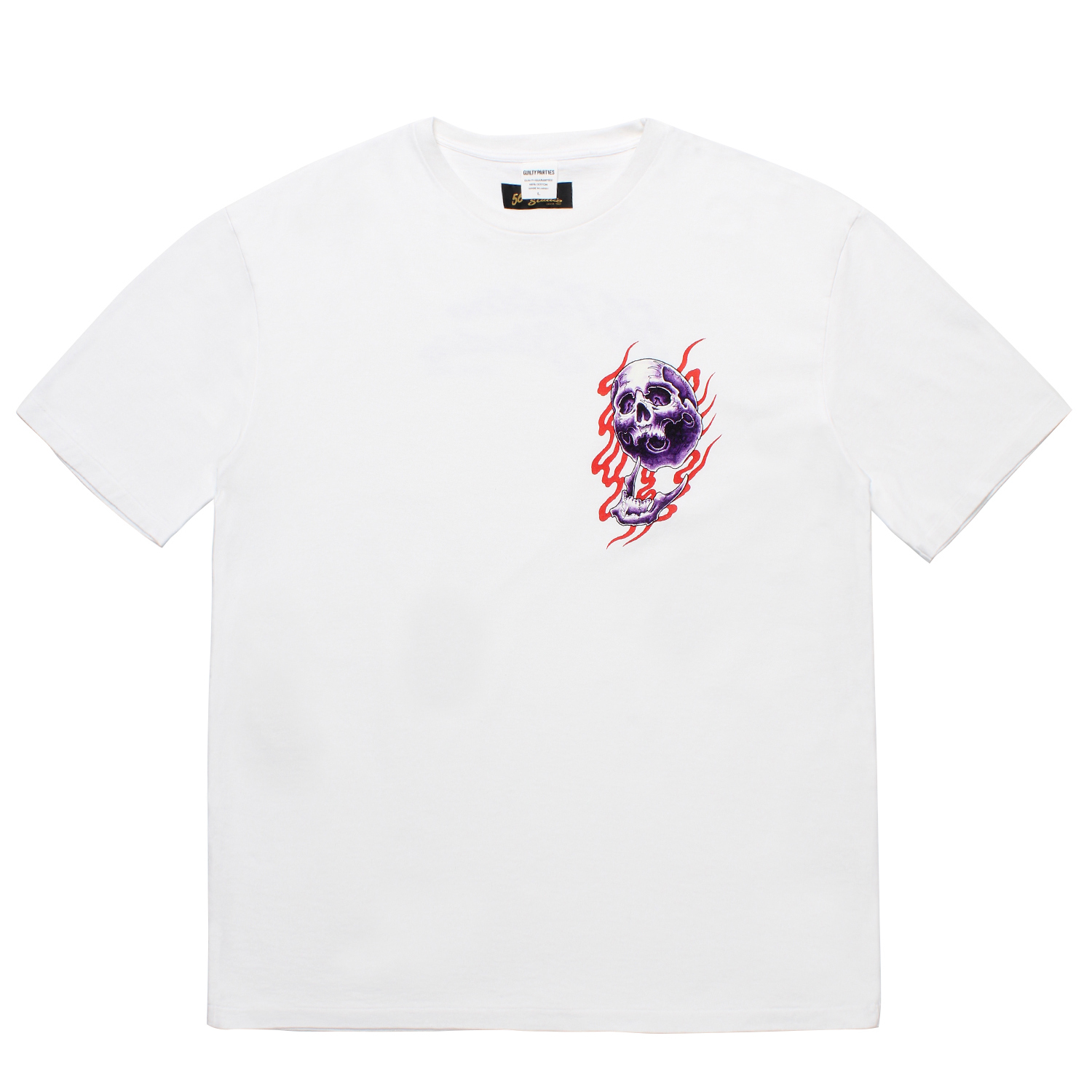 56 TATTOO STUDIO / WASHED HEAVY WEIGHT CREW NECK T-SHIRT