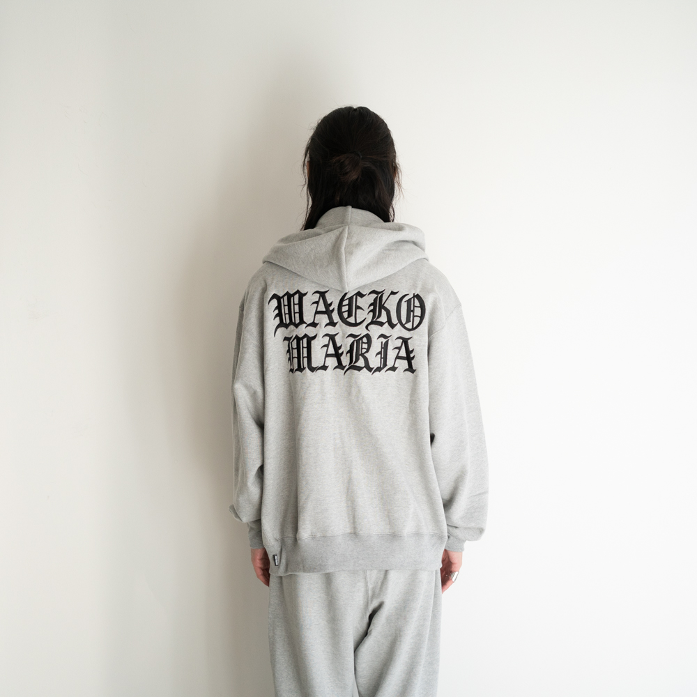 【WACKOMARIA】HEAVY WEIGHT SWEAT／新品タグ付／送料込 WACKO MARIA/HEAVY WEIGHT ZIP UP HOODED SWEAT SHIRT（GRAY