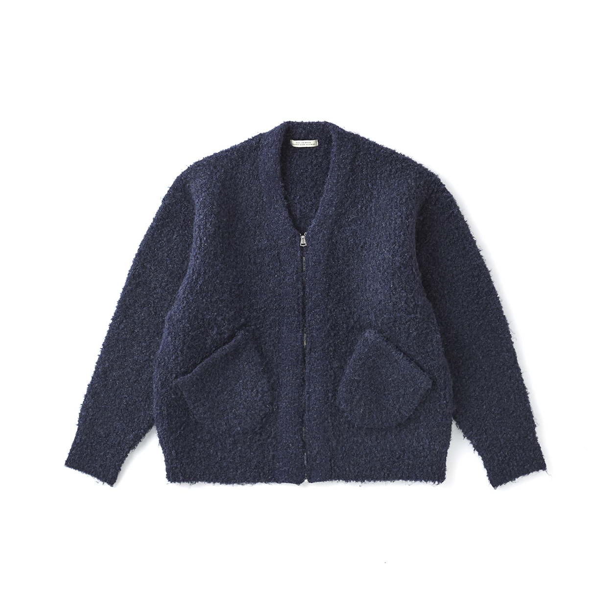 BOUCLE ALPAKA ZIP CARDIGAN