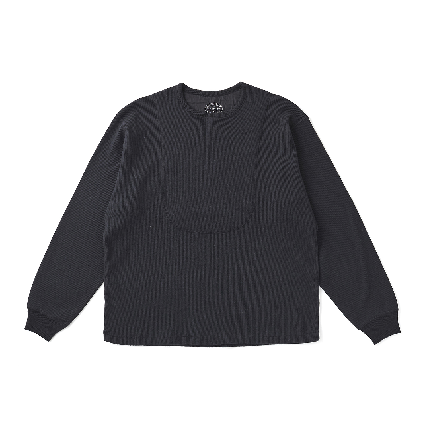 CREW-NECK SILK NEP RIBED TOPS