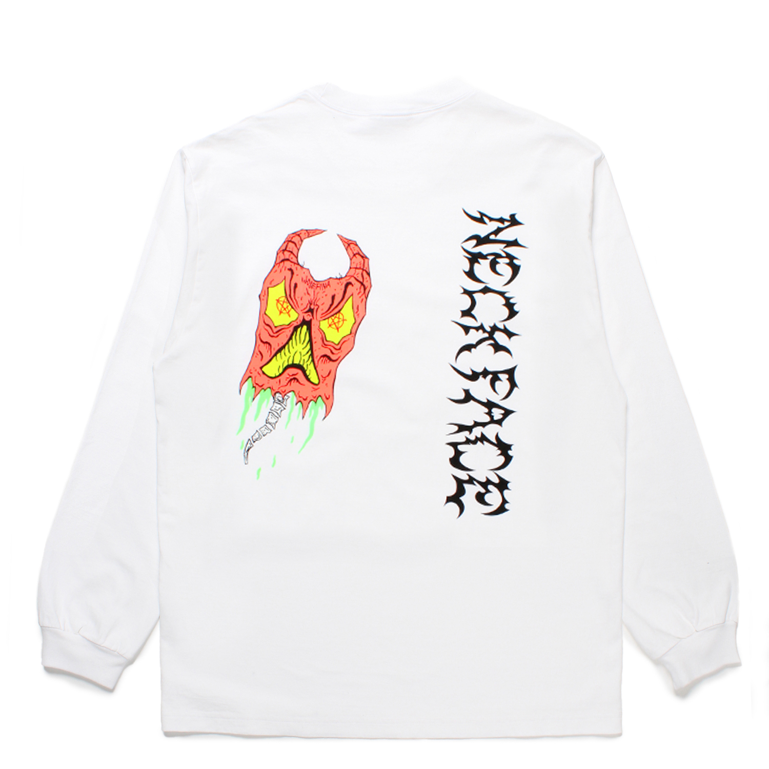 NECK FACE / WASHED HEAVY WEIGHT CREW NECK LONG SLEEVE T-SHIRT (TYPE-2)